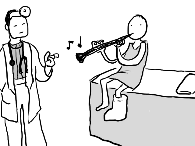 Your doctor recommended you to oboe