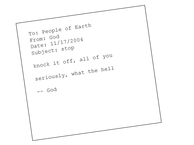 An Email From God!