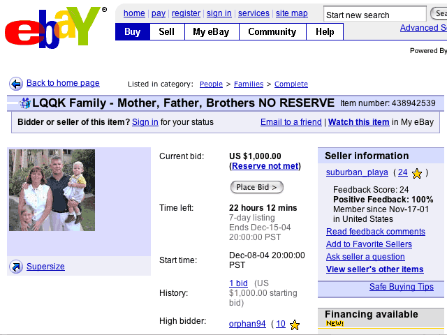 Can you realy put a price tag on your family