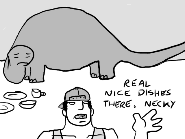 identify brontosaurus crockery shabby taunt
