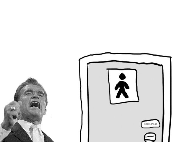 Schwarzenegger, just 5 minutes